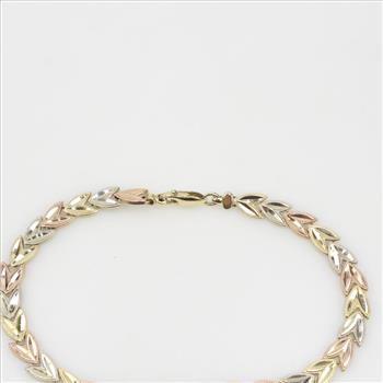 14kt Gold Tri Color Bracelet