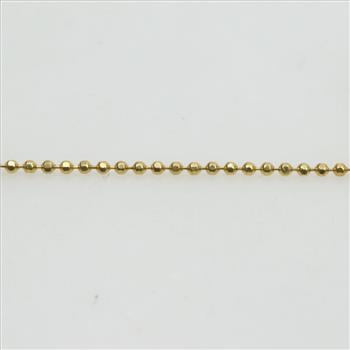 14kt Gold Tri Color Gold Beaded Bead Link Key Bracelet