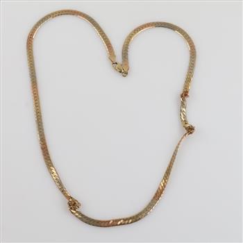 14kt Gold Tri Color Necklace
