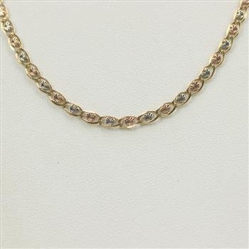 14kt Gold Tri Colored Gold Necklace