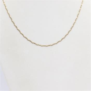 14kt Gold Tri-color Anchor Chain Necklace