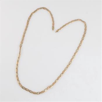 14kt Gold Tri-Color Gold Valentino Chain Necklace