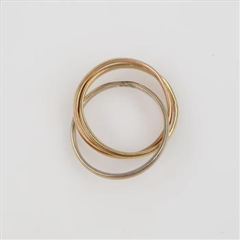 14kt Gold Tri-color Multi-band Ring