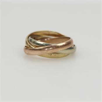 14kt Gold Triple Interlocked Ring | Property Room
