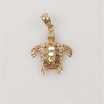 14kt Gold Turtle Pendant