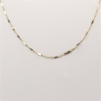 14kt Gold Twisted Chain Necklace