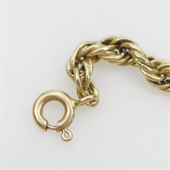 14kt Gold Twisted Rope Chain