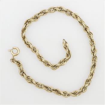 14kt Gold Twisted Rope Chain