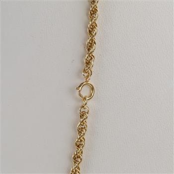 14kt Gold Twisted Rope Necklace