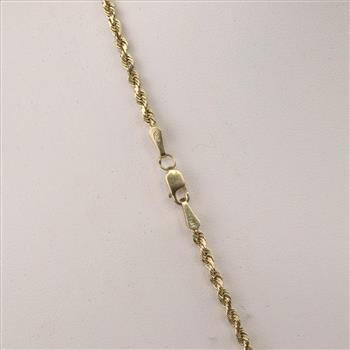 14kt Gold Twisted Rope Necklace