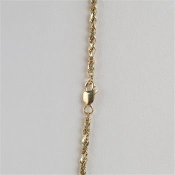 14kt Gold Twisted Rope Necklace