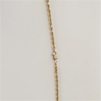 14kt Gold Twisted Rope Necklace