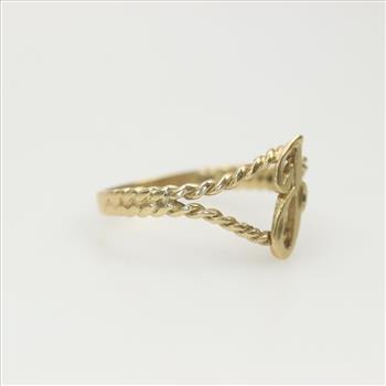 14kt Gold Twisted Rope Ring