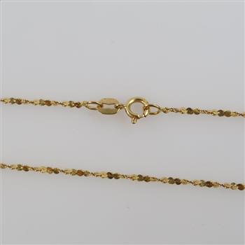 14kt Gold Twisted Serpentine Chain Necklace