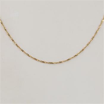 14kt Gold Twisted Serpentine Chain Necklace