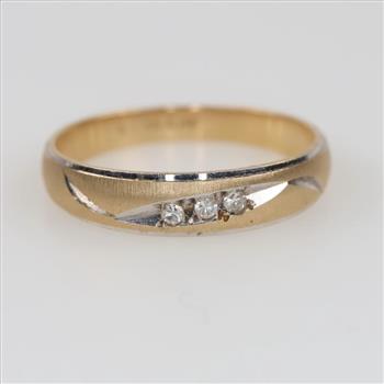 14kt Gold Two Tone Diamond Ring