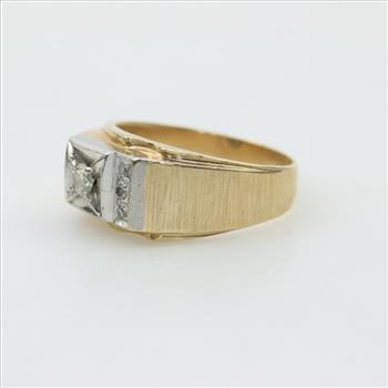 14kt Gold Two Tone Diamond Ring