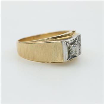14kt Gold Two Tone Diamond Ring