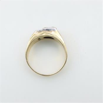 14kt Gold Two Tone Diamond Ring