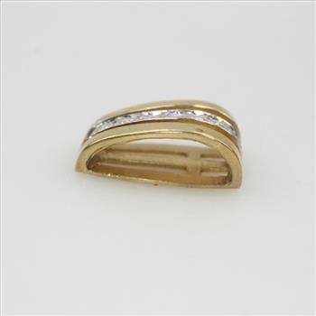 14kt Gold Two Tone Pendant Bail