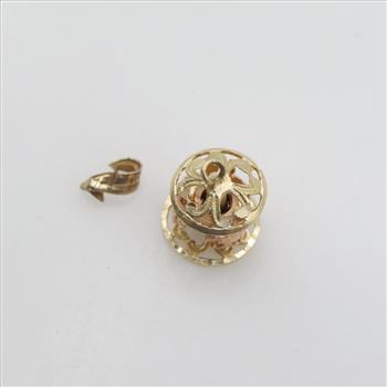 14kt Gold Two Tone Spinning Carousel