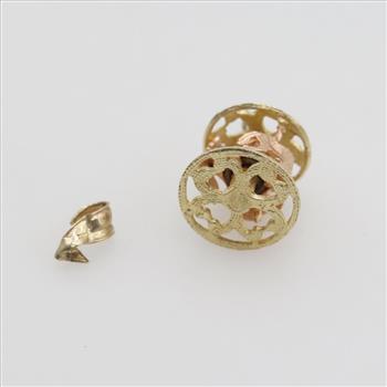 14kt Gold Two Tone Spinning Carousel