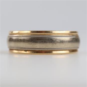 14kt Gold Two-tone Band