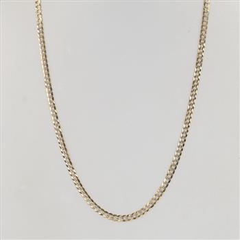 14kt Gold Two-tone Curb Chain Necklace