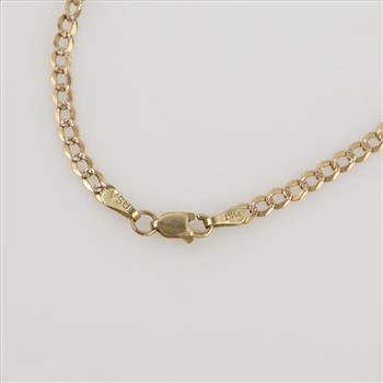 14kt Gold Two-tone Curb Chain Necklace