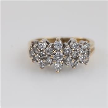 14kt Gold Two-tone Diamond Cocktail Ring