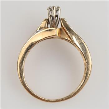 14kt Gold Two-tone Diamond Ring