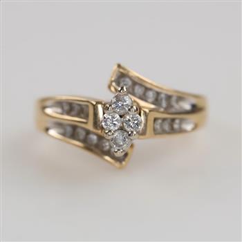 14kt Gold Two-tone Diamond Ring