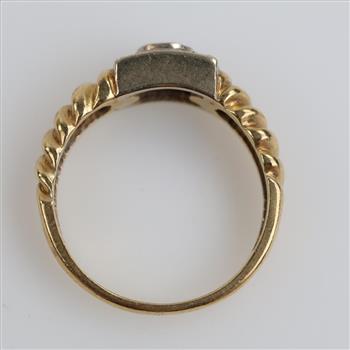 14kt Gold Two-tone Diamond Ring