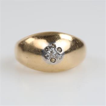 14kt Gold Two-tone Diamond Ring