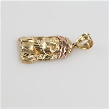 14kt Gold Two-tone Religious Pendant