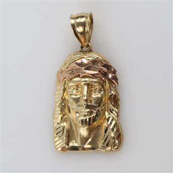 14kt Gold Two-tone Religious Pendant