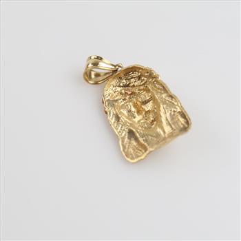 14kt Gold Two-tone Religious Pendant