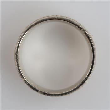 14kt Gold Two-tone Textured Band