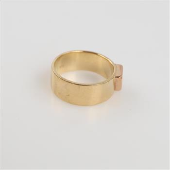 14kt Gold Two-tone Triangle Ring