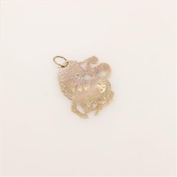 14Kt Gold Unicorn Pendant