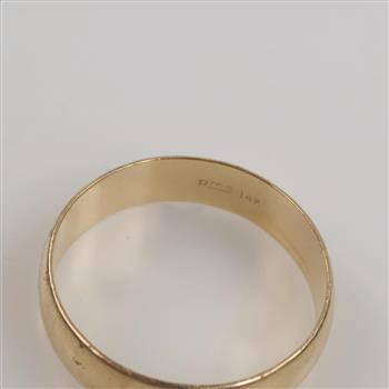 14kt Gold Wide Band
