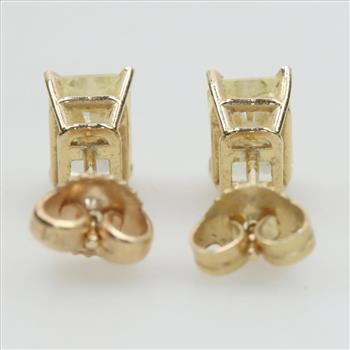 14kt Gold Yellow Spinel Earrings
