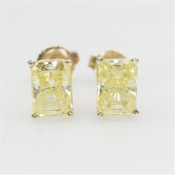 14kt Gold Yellow Spinel Earrings
