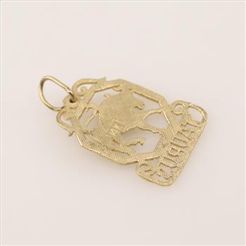 14kt Gold Zodiac Sign Taurus Pendant