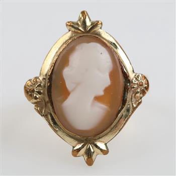 14kt GP Cameo Ring