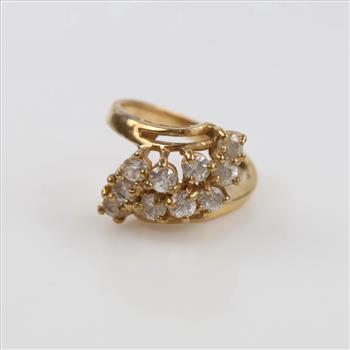 14kt GP Clear Stone Ring