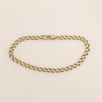 14kt GP Curb Link Bracelet