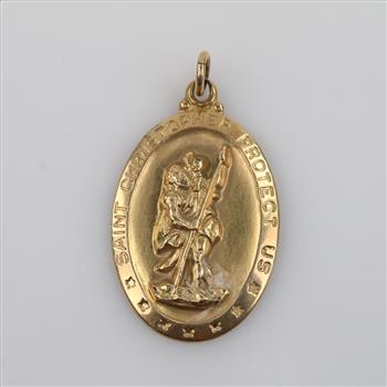 14kt GP Religious Pendant