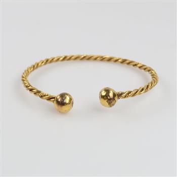 14kt GP Twisted Cuff Bracelet
