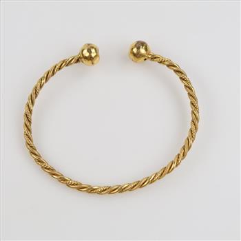 14kt GP Twisted Cuff Bracelet